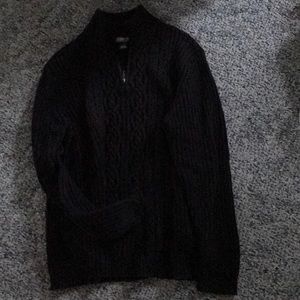 Lands End ladies black cardigan